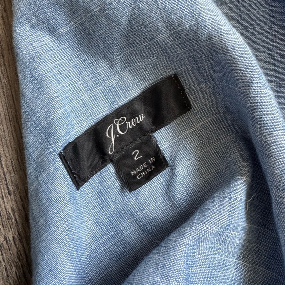 J. Crew Chambray Tie Jumpsuit- Size 2 - Picture 7 of 9